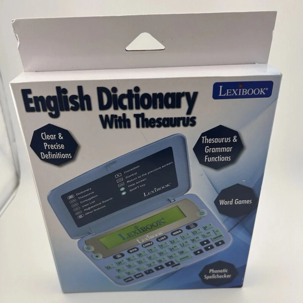 LEXiBOOK D650EN The English Dictionary Definitions Thesaurus Grammar Spellcheck